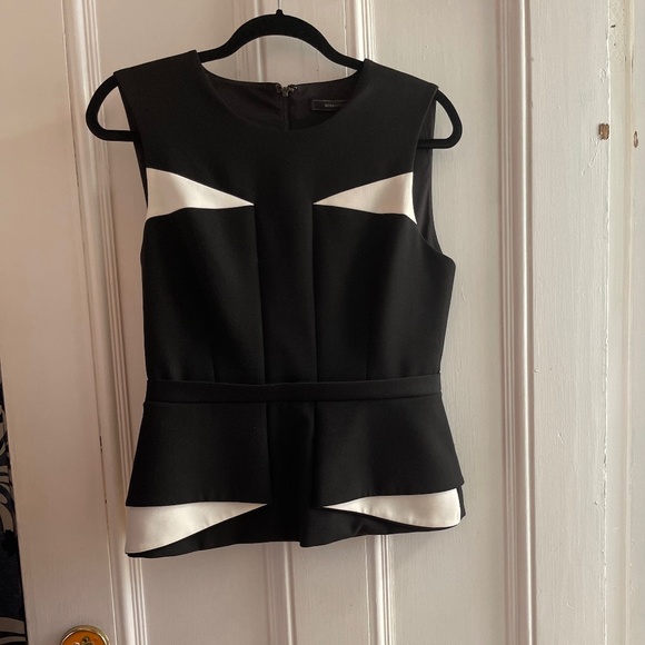 BCBGMAXAZRIA Peplum Top - Picture 1 of 7